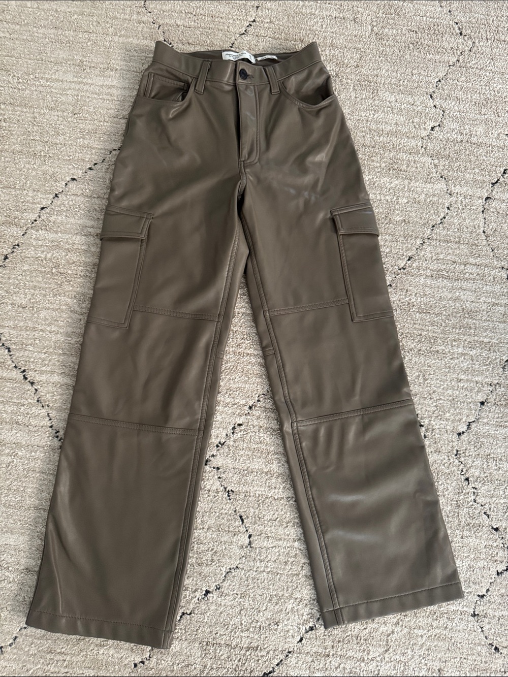 Abercrombie and fitch vegan leather pants size 25